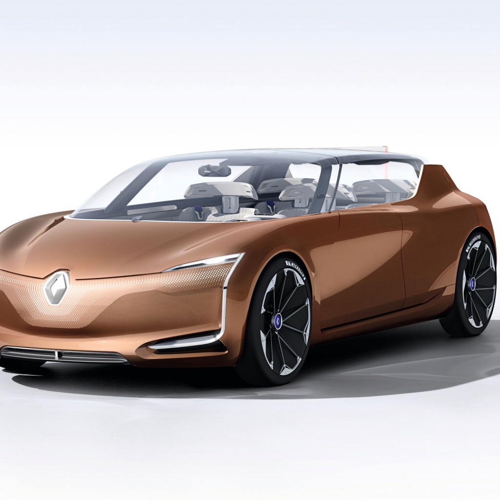 Коричневый автомобиль Renault Symbioz, 2017