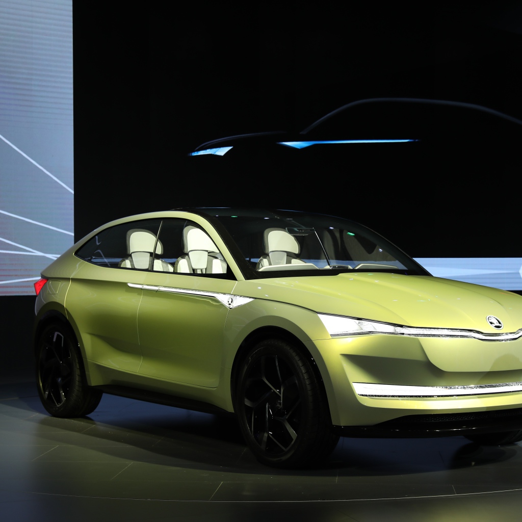 Презентация автомобиля Skoda Vision E, 2017