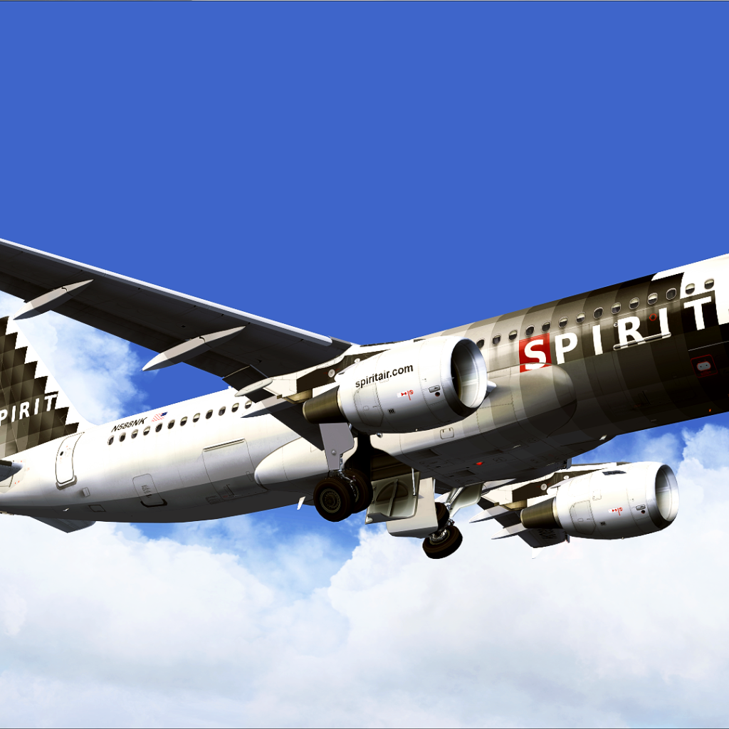 Самолет Airbus A320 авиакомпании Spirit Airlines 