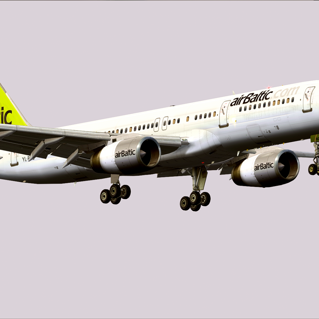 Самолет Boeing 757-200 латвийской авиакомпании Air Baltic 