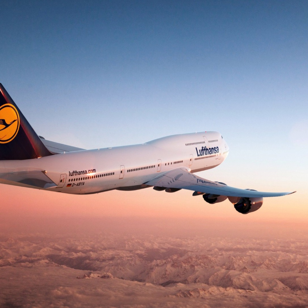 Самолет Boing-747 авиакомпании Lyuftganza 