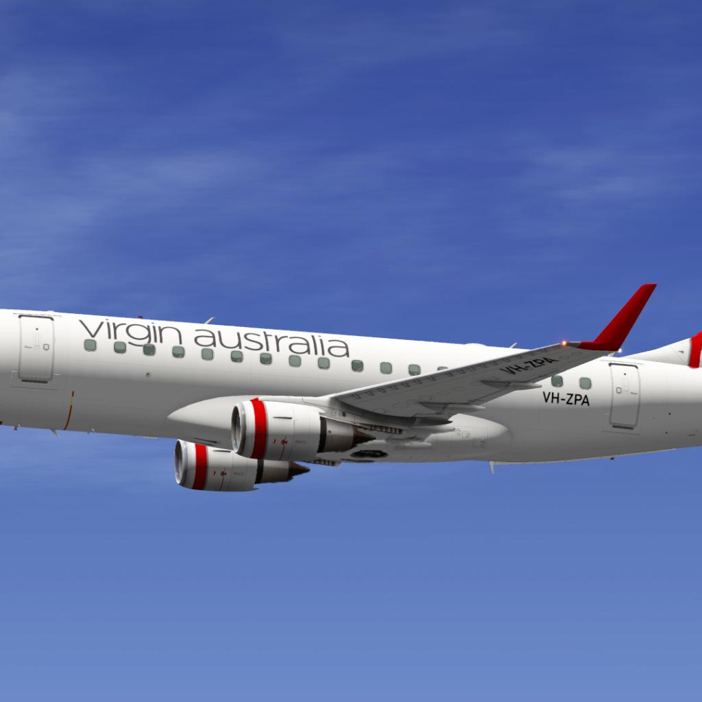 Embraer 170 австралийской авиакомпании Virgin Australia в небе
