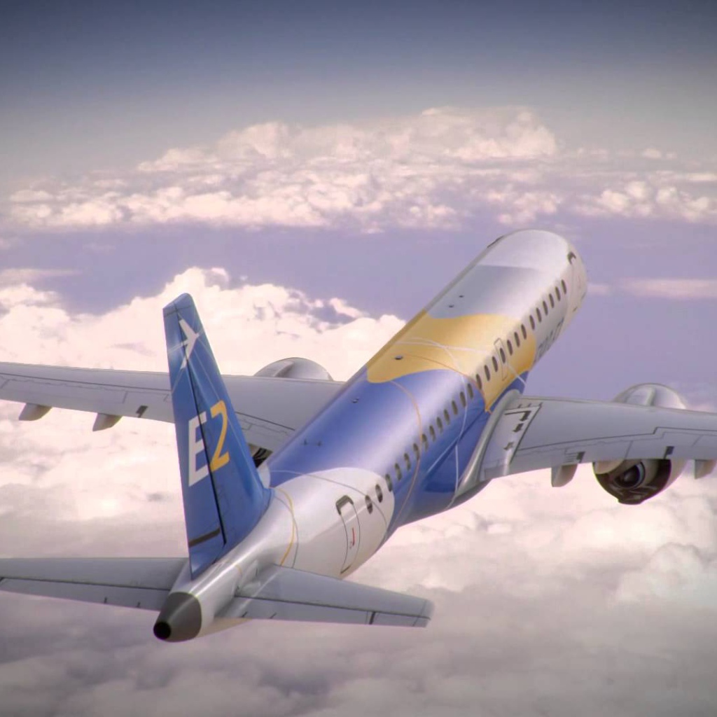 Embraer E2 в небе 
