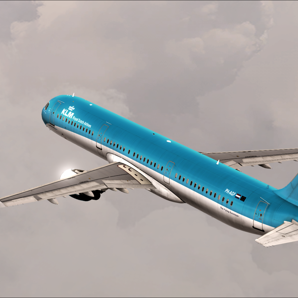 Пассажирский самолет Airbus A321-200 авиакомпании KLM