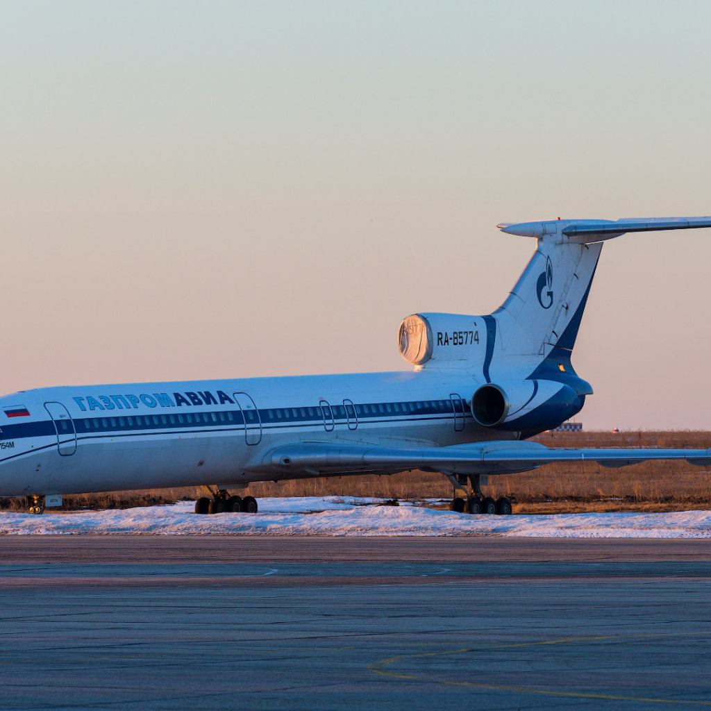The Tu-154M RA-85774 airline Gazpromavia