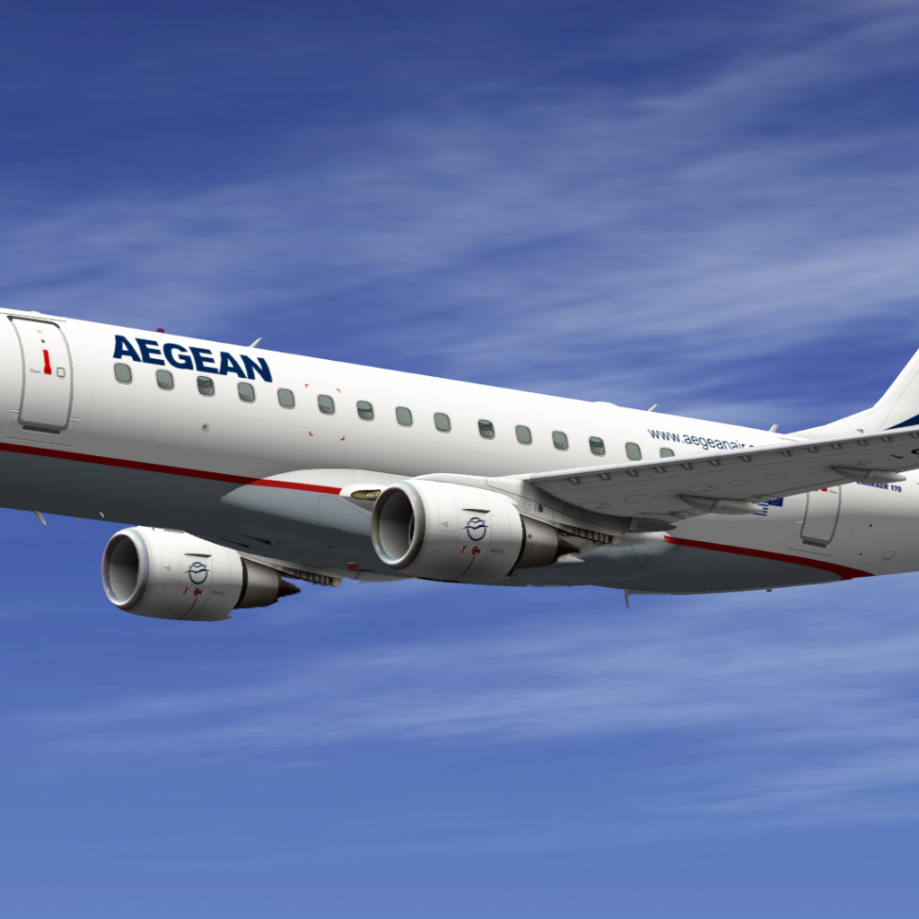 Лайнер Embraer 170 греческой авиакомпании Aegean Airlines 