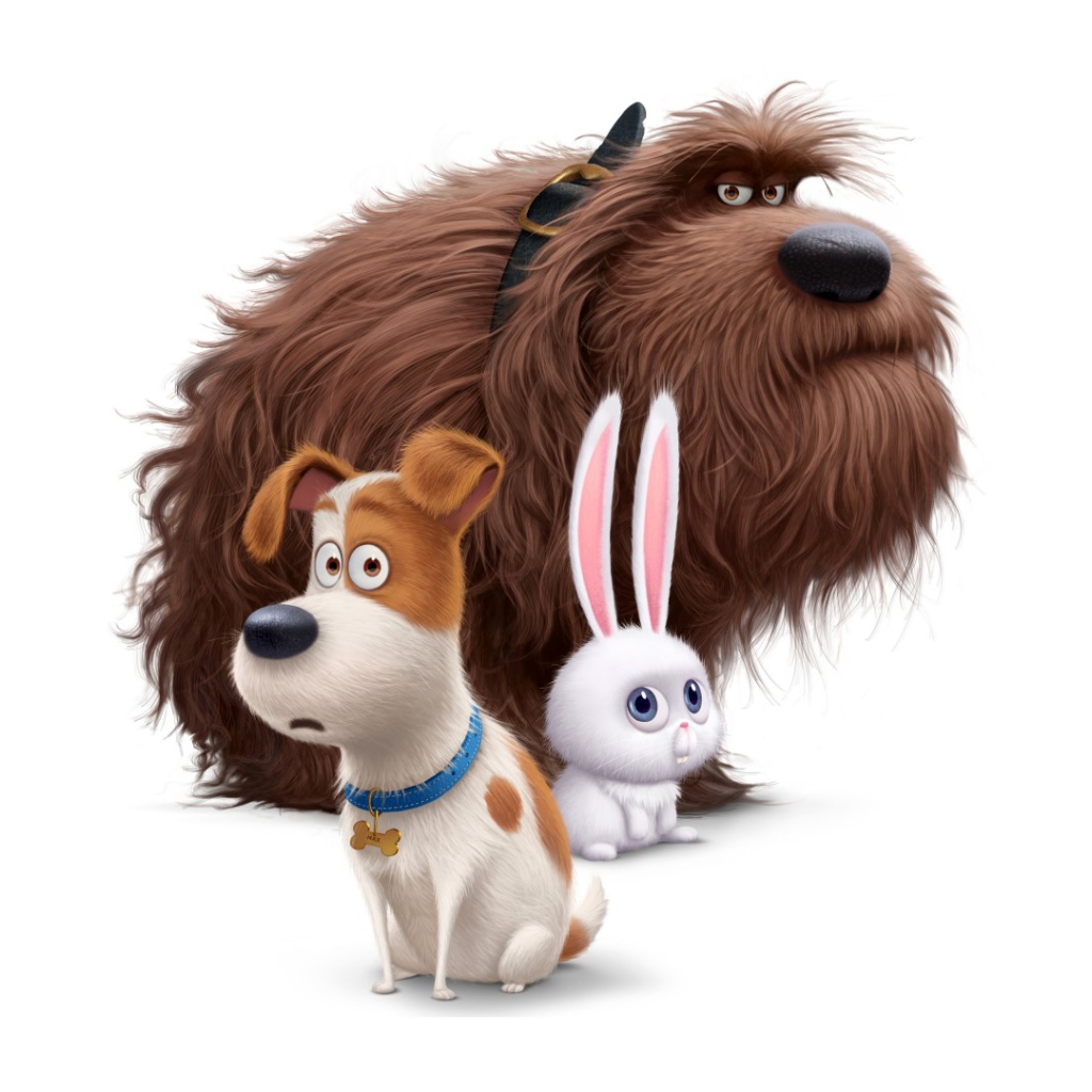 Макс, Дюк, Снежок персонажи мультфильма Секретная жизнь домашних животных 