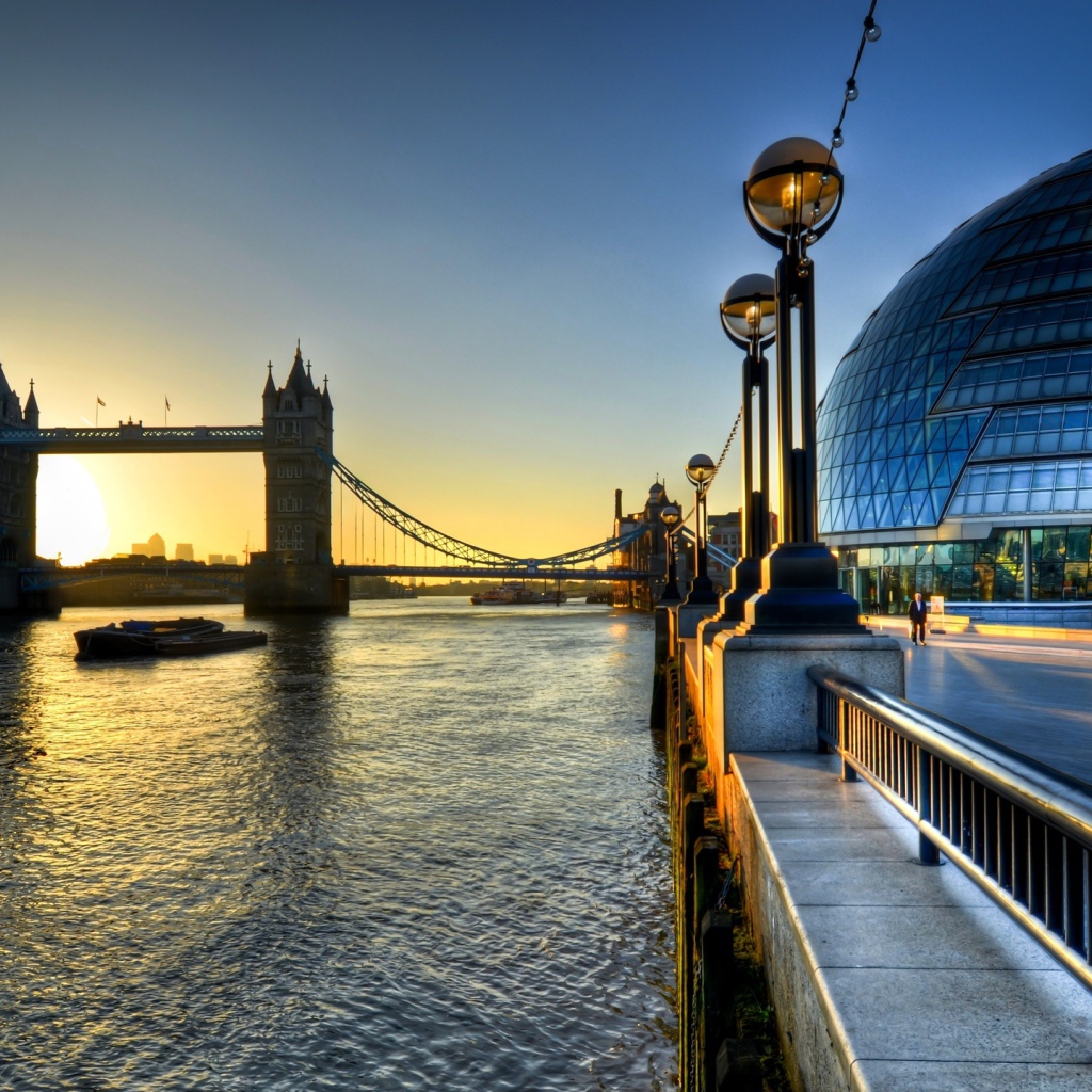 Красивое здание Сити-холл, Лондон. Великобритания 