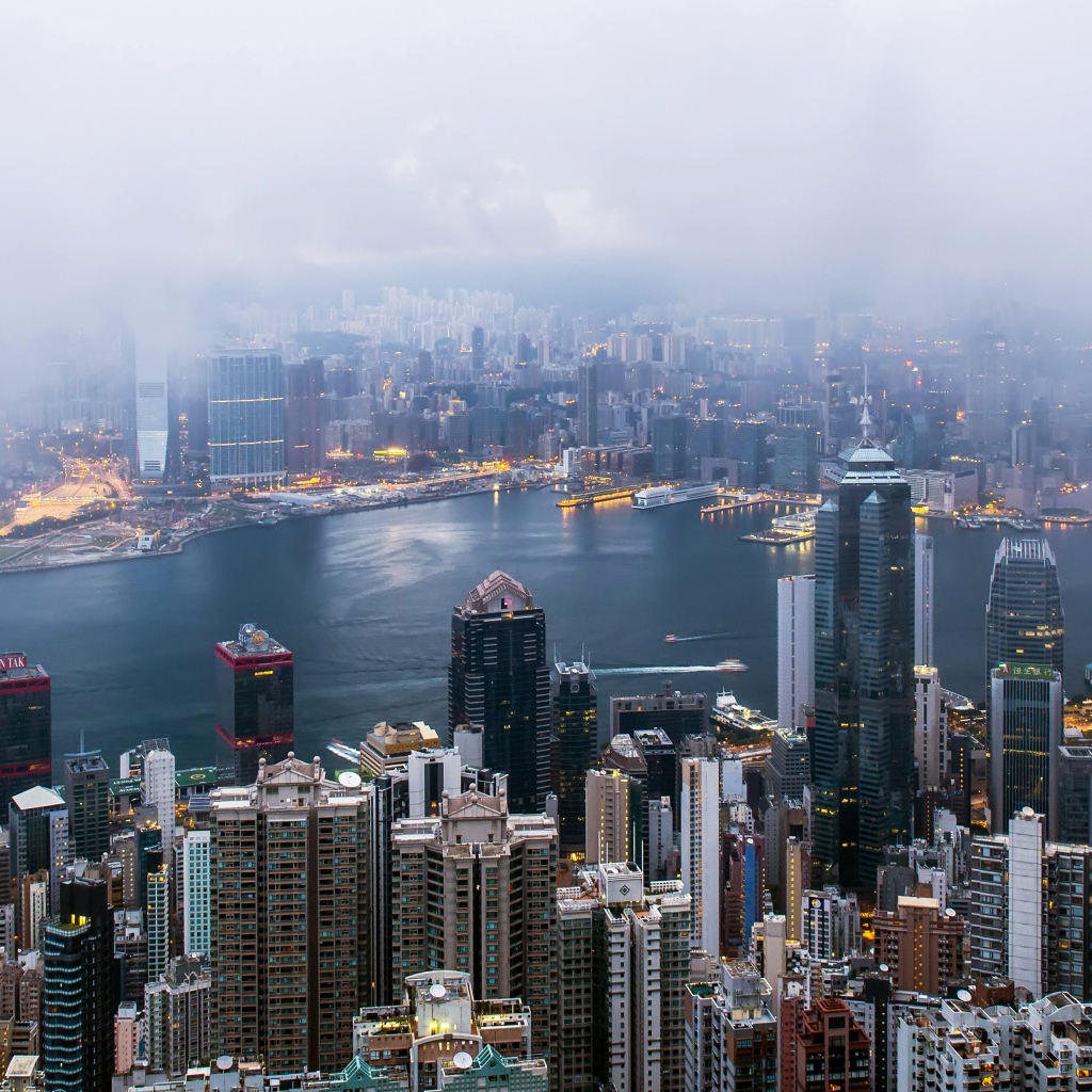 Панорама города Гонконг 