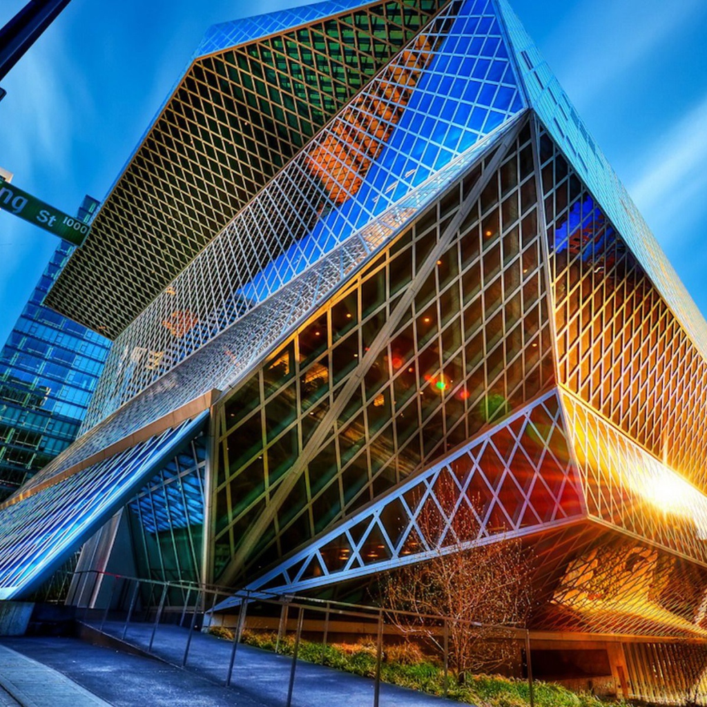 Современное здание, город Сиэтл