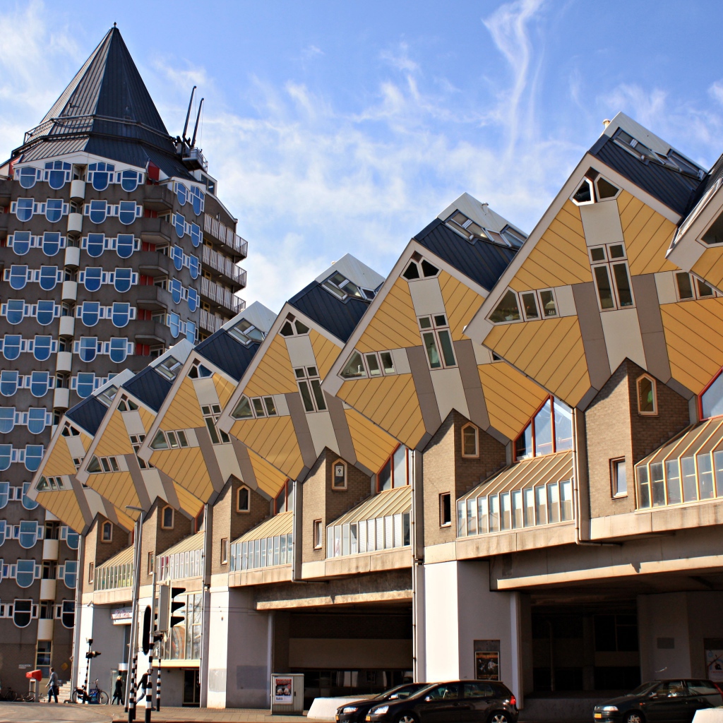 Необычные кубические дома, Роттердам 