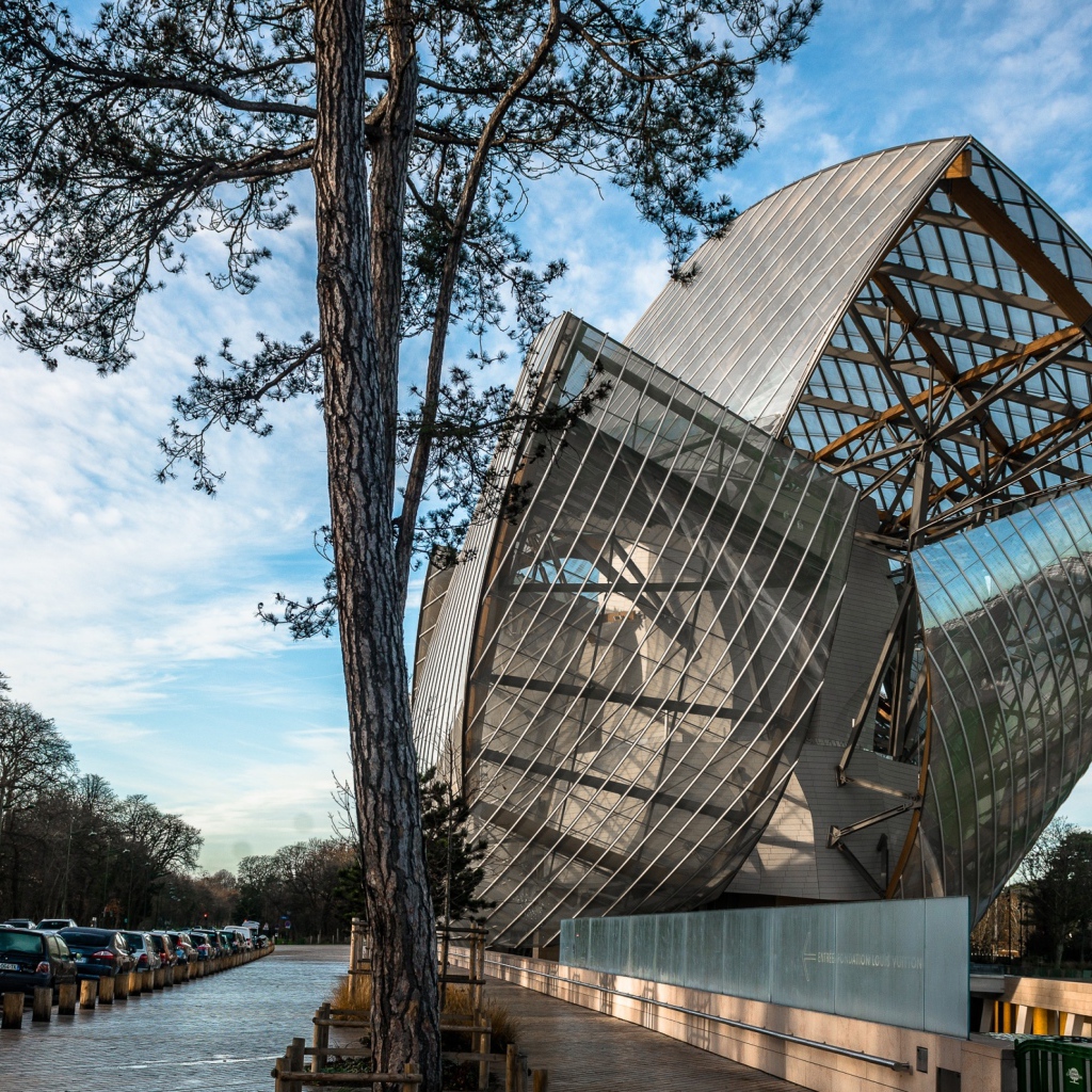 Необычное современное стеклянное здание,  Индия 