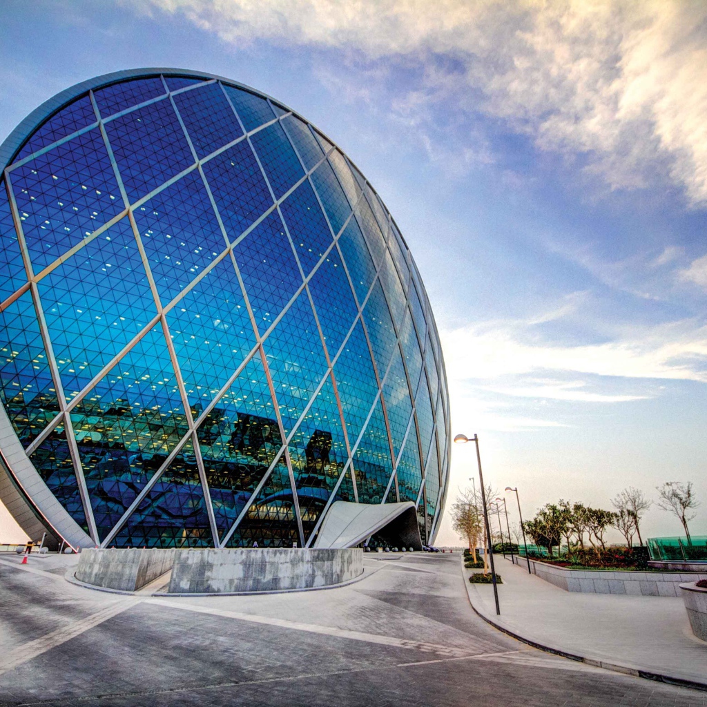 Необычный небоскреб Aldar HQ, Абу-Даби. ОАЭ 