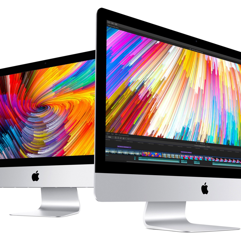 Моноблоки Apple   iMac, 2017 на белом фоне