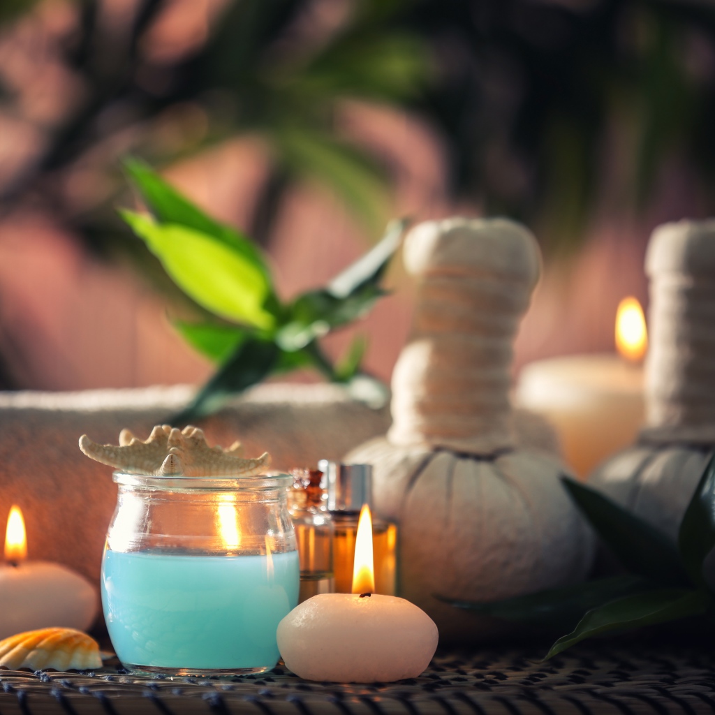 Ароматические свечи с маслами для спа процедур