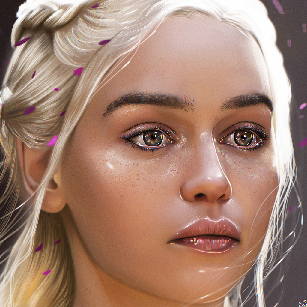 Рисунок персонажа Дейенерис Таргариен