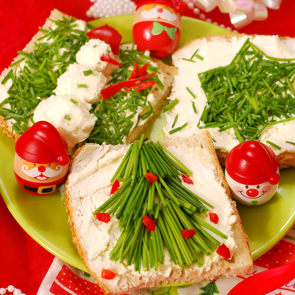 Праздничные бутерброды на Новый год