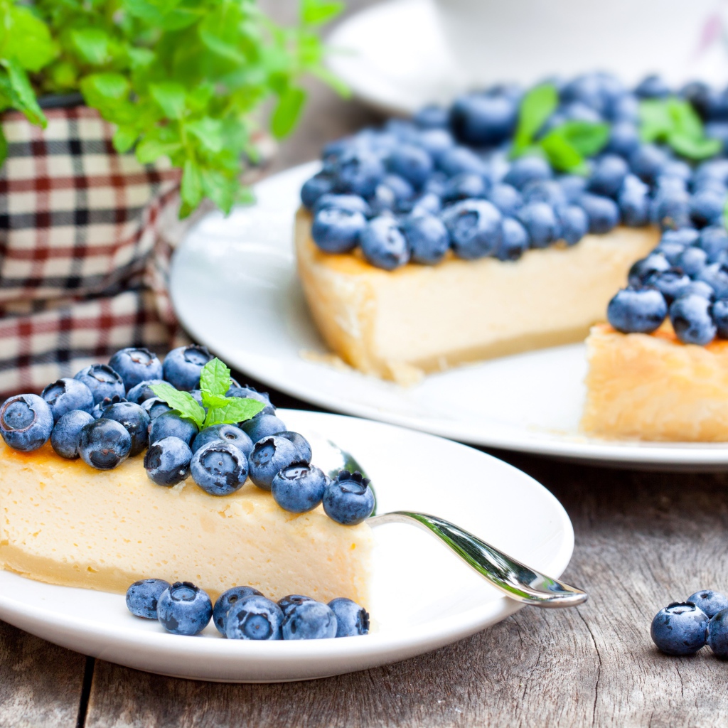 Аппетитный творожный пирог с черникой