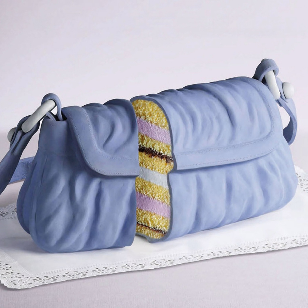 Необычный торт в виде женской  сумочки