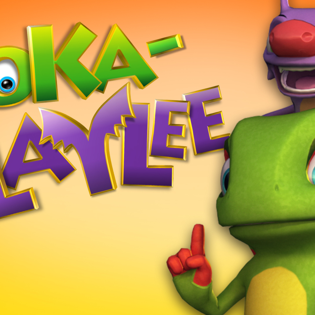 Хамелеон и летучая мышь главные персонажи игры Yooka-Laylee 2017 