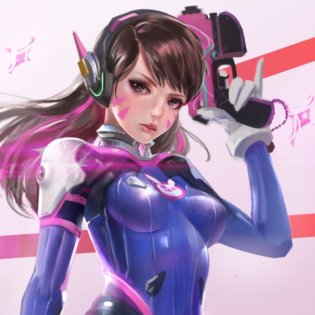 D.Va боец персонаж игры Overwatch 