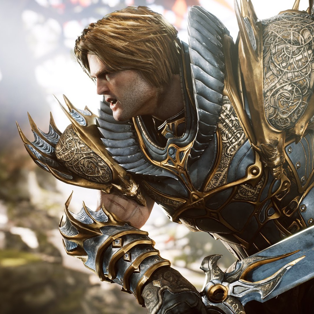 Рыцарь  Грейстоун с мечом персонаж игры Paragon 