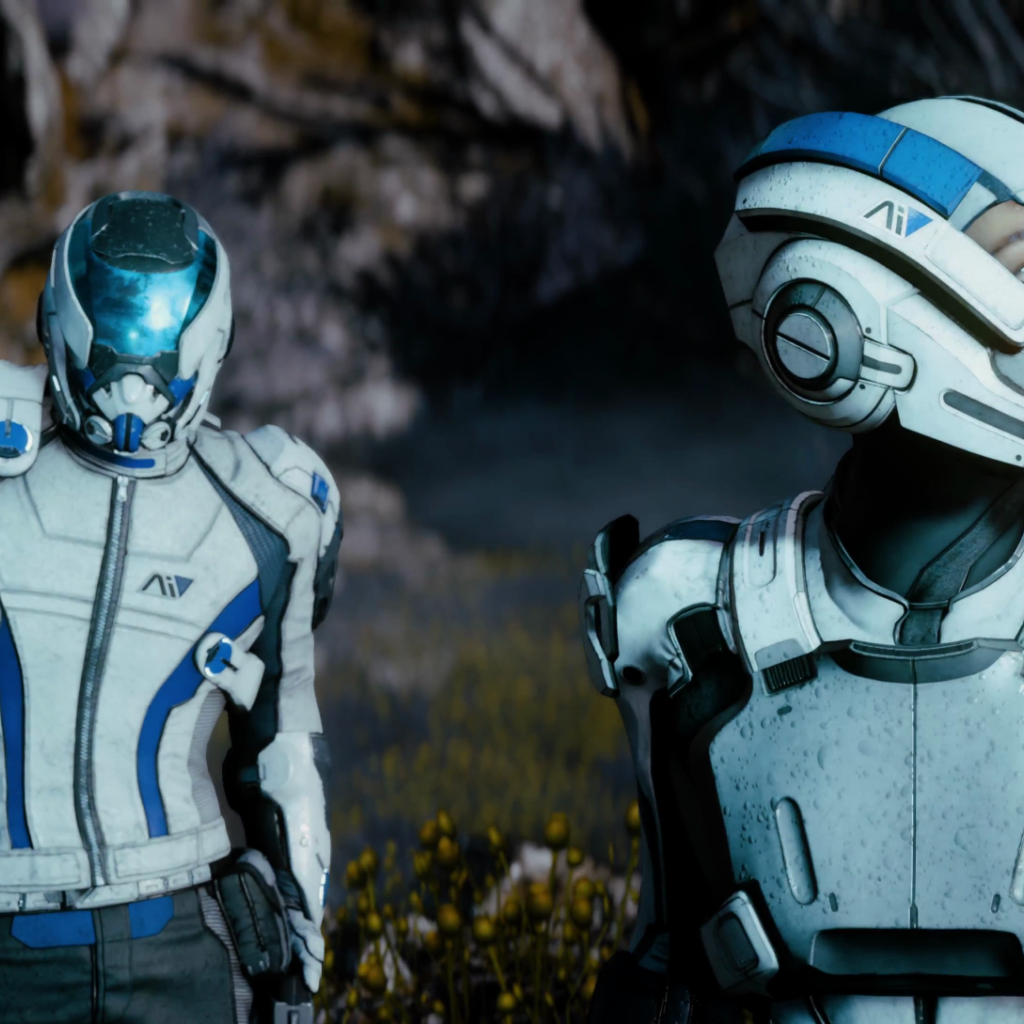 Скотт и Сара главные герои игры Mass Effect Andromeda 