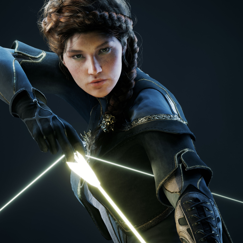 Спэрроу с луком персонаж игры Paragon 2017 