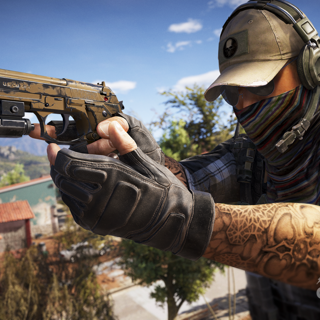 Парень с оружием персонаж игры Tom Clancy's Ghost Recon Wildlands 