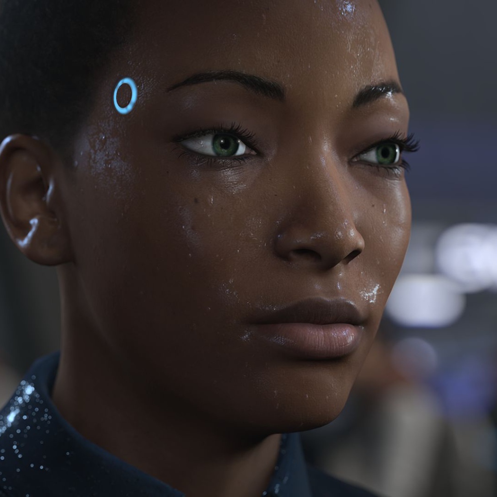 Женщина робот персонаж игры Detroit Become Human 