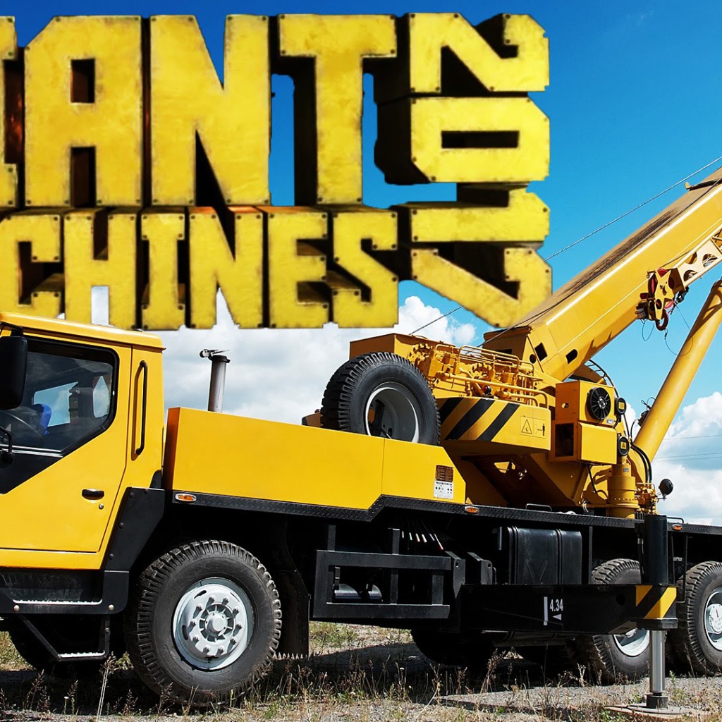 Желтый автокран игра Giant Machines 2017 