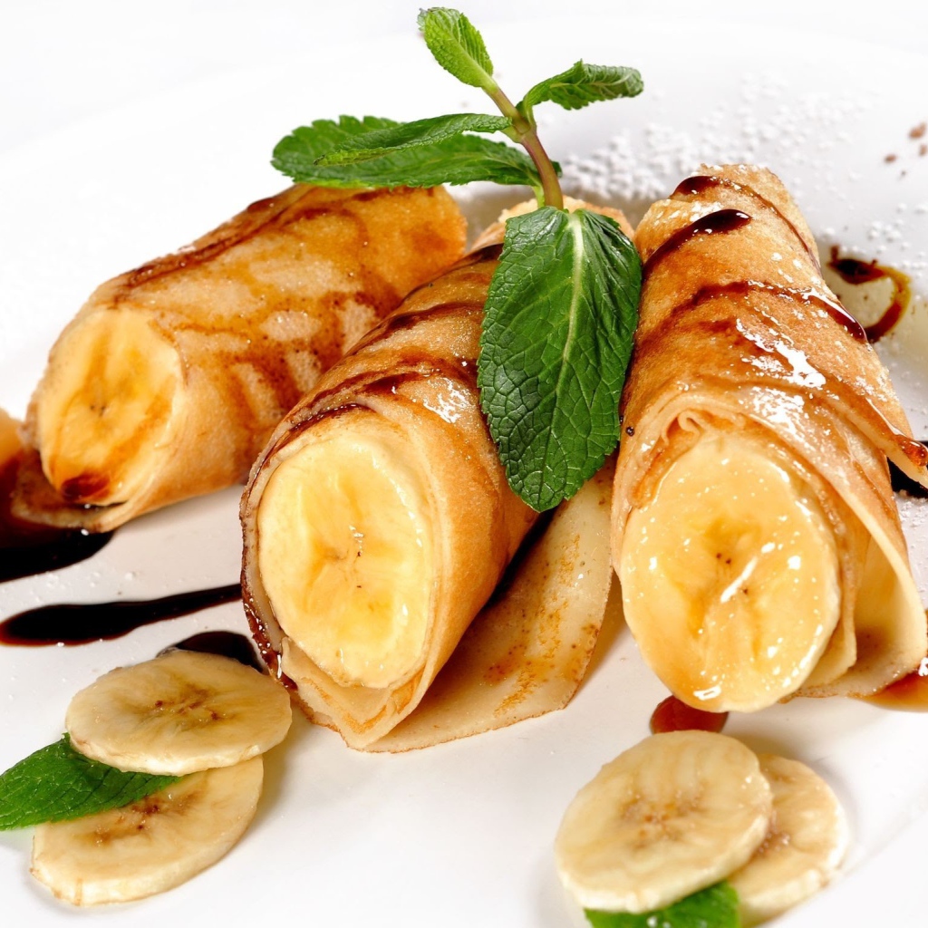 Блины с бананами на Масленицу 2017 