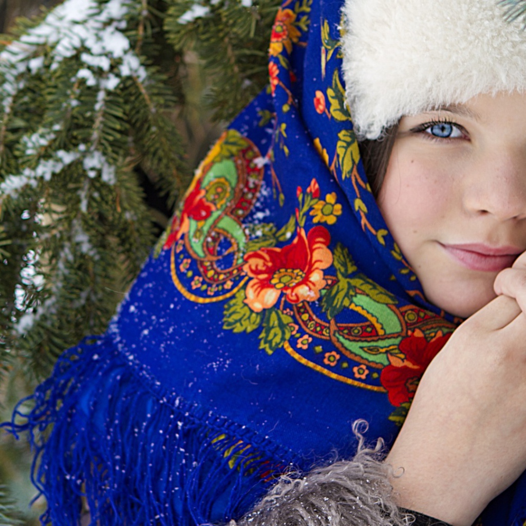 Русская красавица наряд на Масленицу 