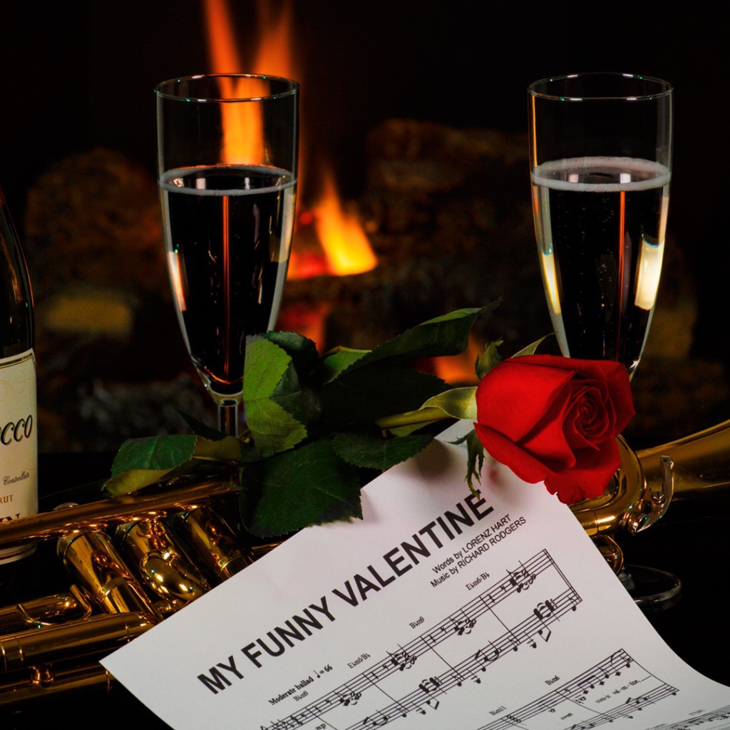 Романтическая музыка и вино для влюбленных 