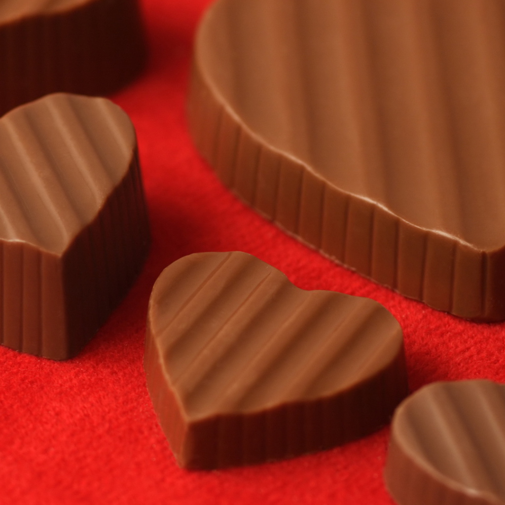 Вкусные шоколадные сердечки 