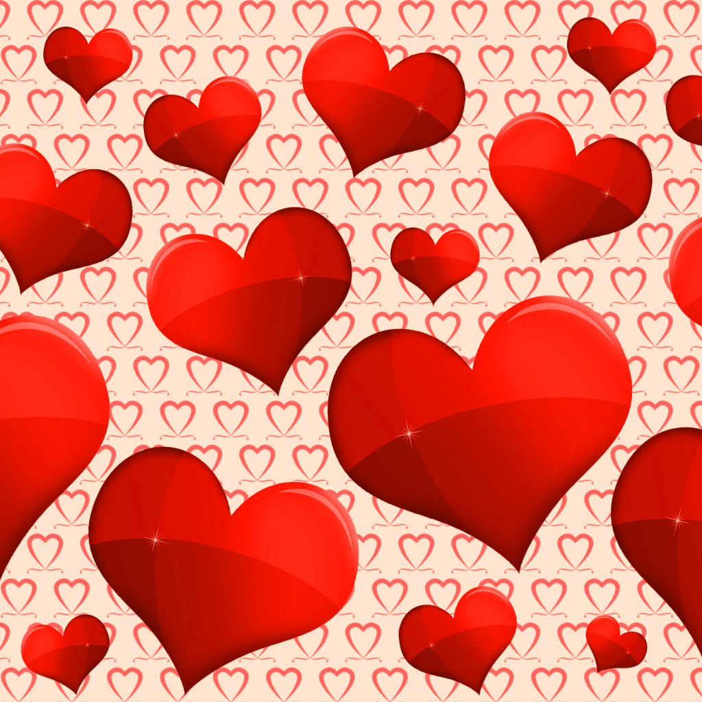 Many red hearts