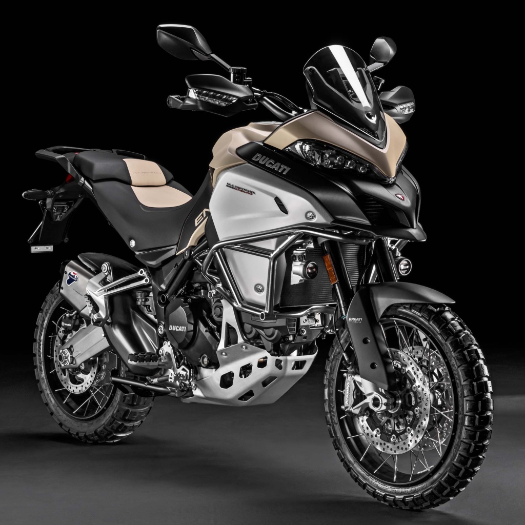 Черный мотоцикл  Ducati Multistrada 1200 Enduro Pro, 2017
