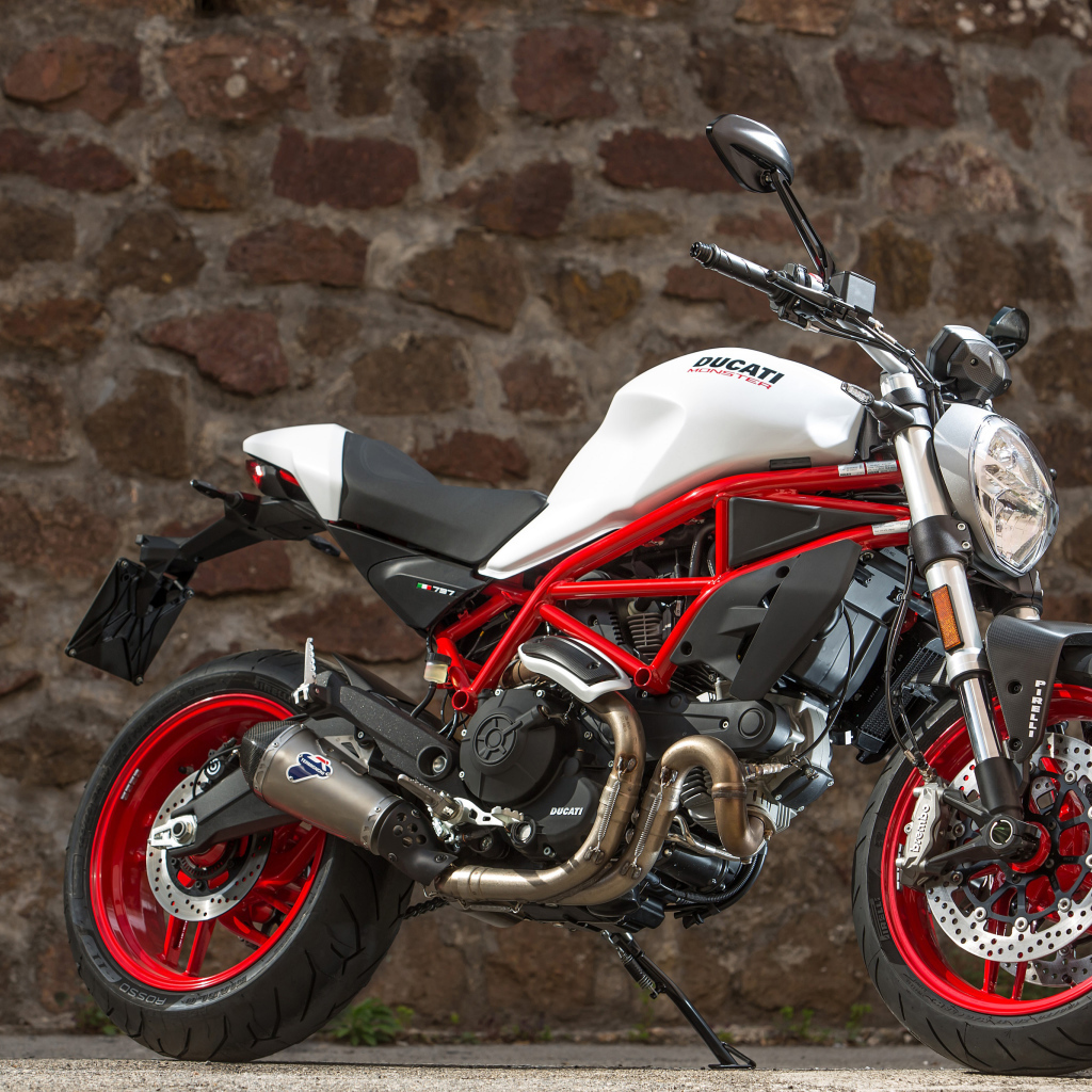 Мотоцикл Ducati  Monster 797, 2017 у каменной стены