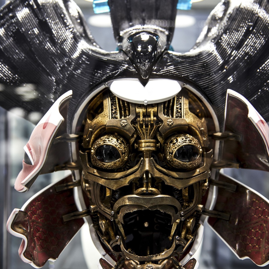 Железная маска Гейша фильм Призрак в доспехах 2017 