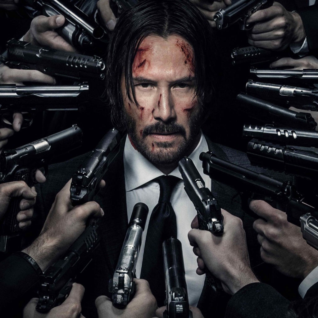Киану Ривз под прицелом фильм Джон Уик 2 