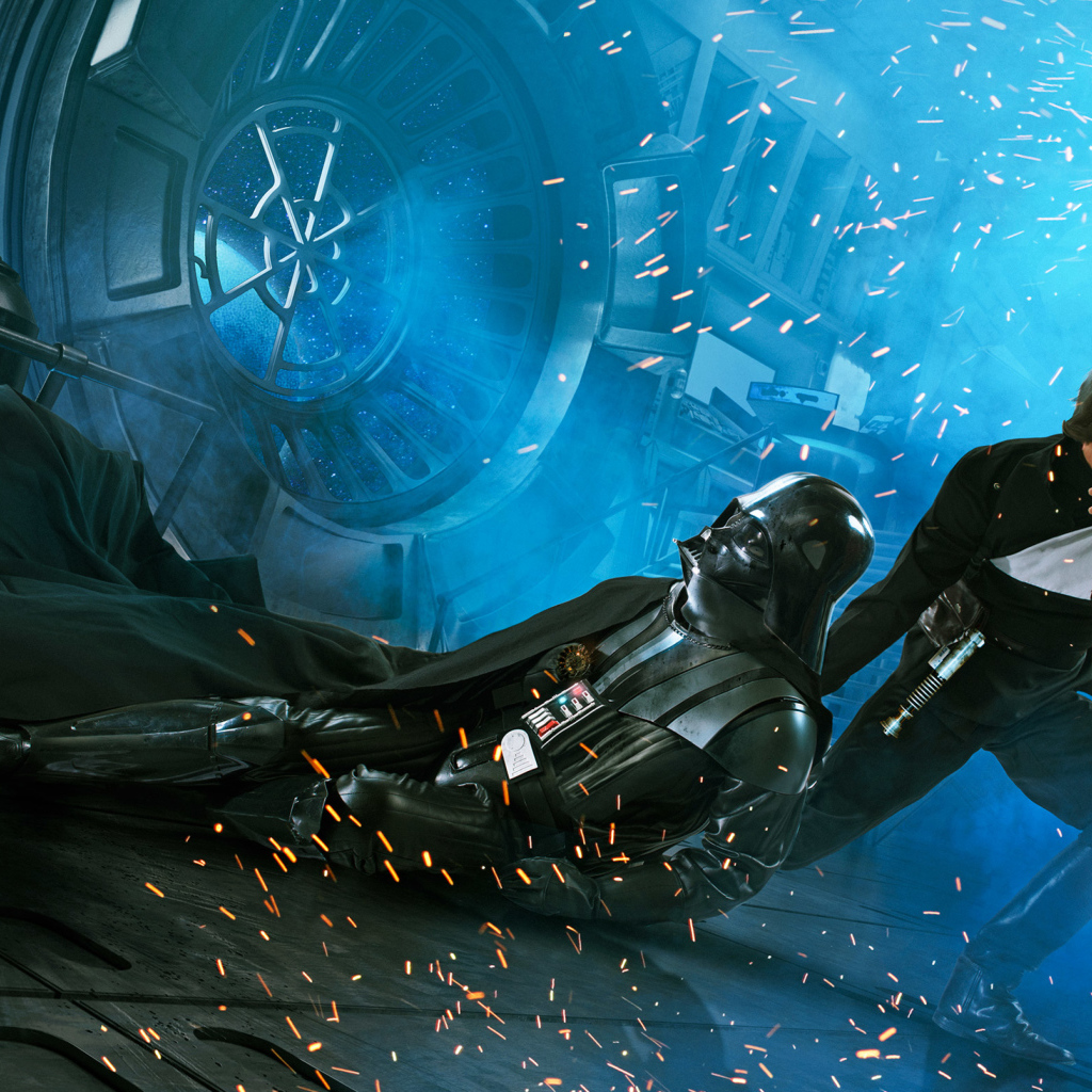 Люк Скайуокер спасает Дарта Вейдера фильм Звездные войны 