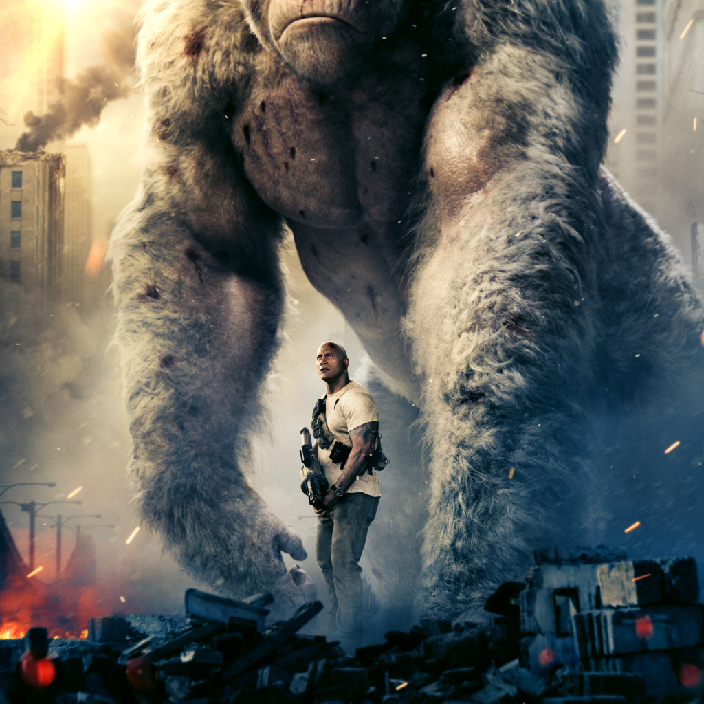 Постер нового фильма Рэмпейдж,  2018