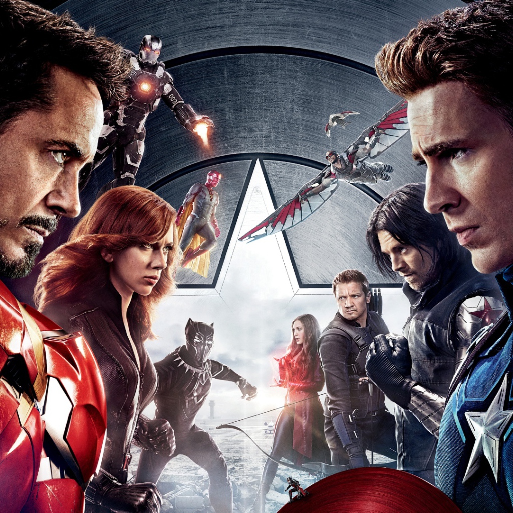 Супер герои из фильма Первый мститель Противостояние 