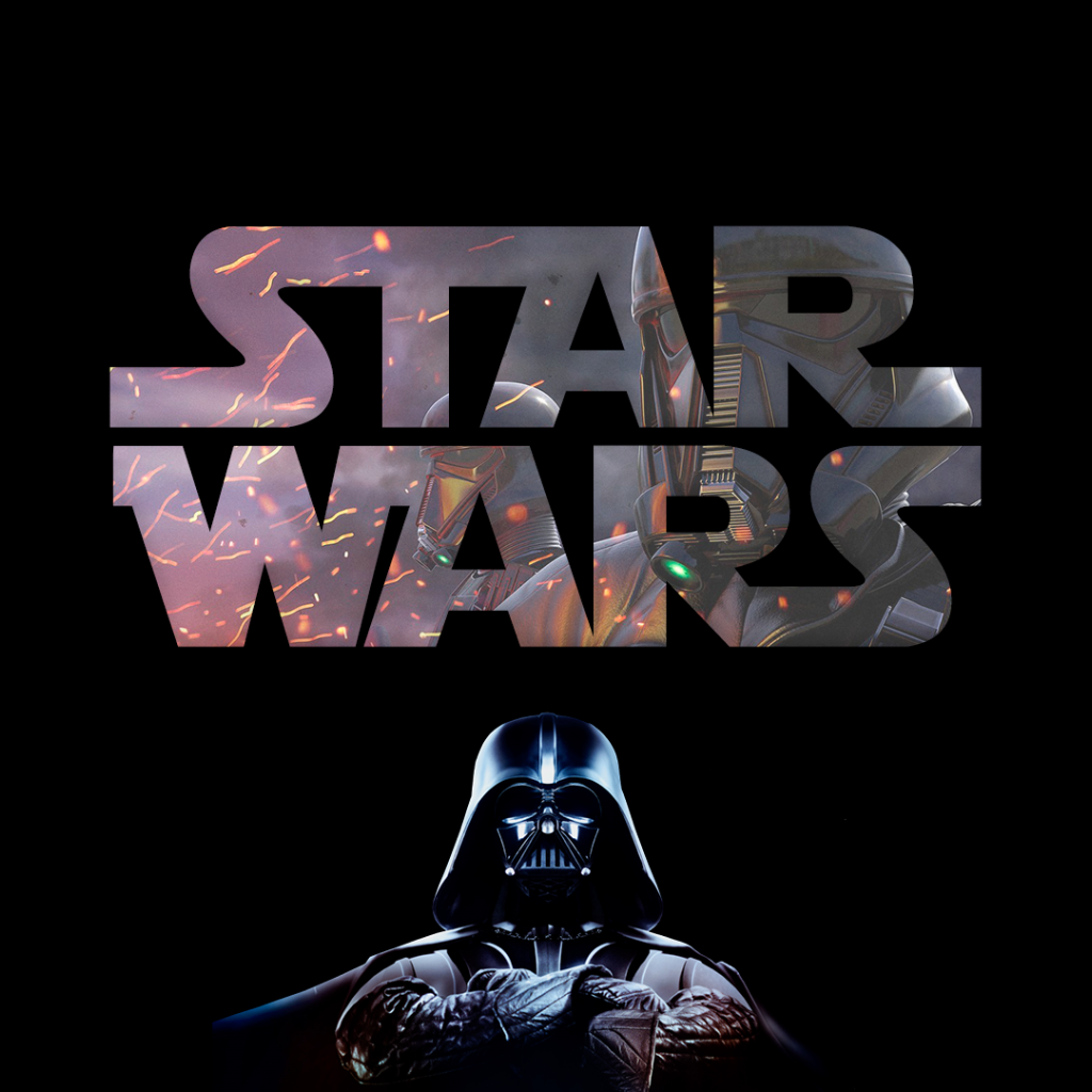 Логотип фильма Звездные войны с Дартом Вейдером 