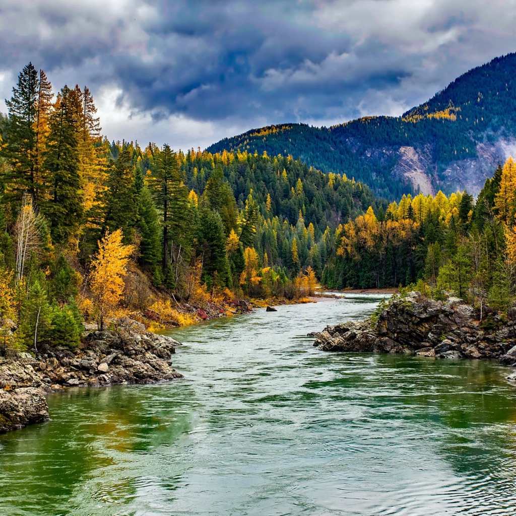 Чистая река в горах 