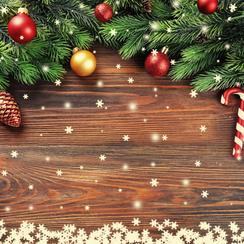 Красивый шаблон для новогодней открытки