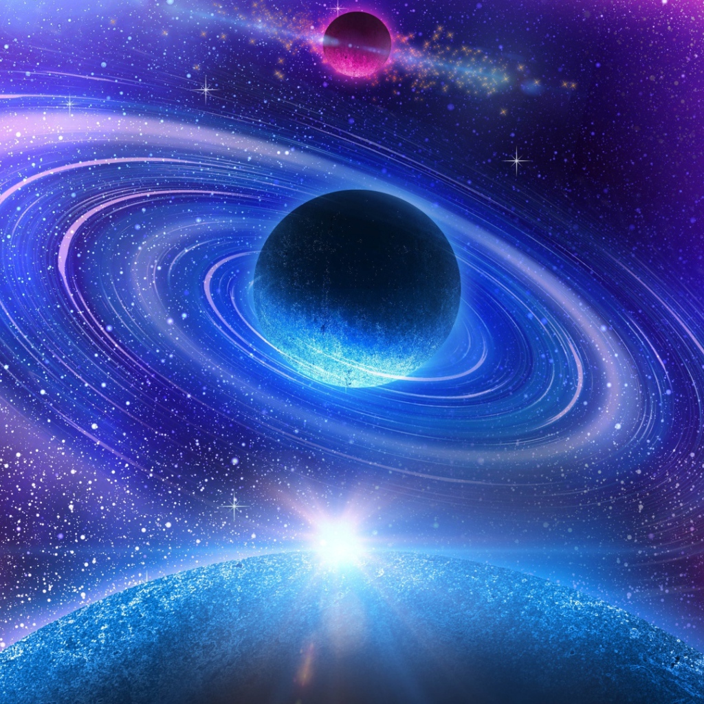 Космическая галактика планета Нептун