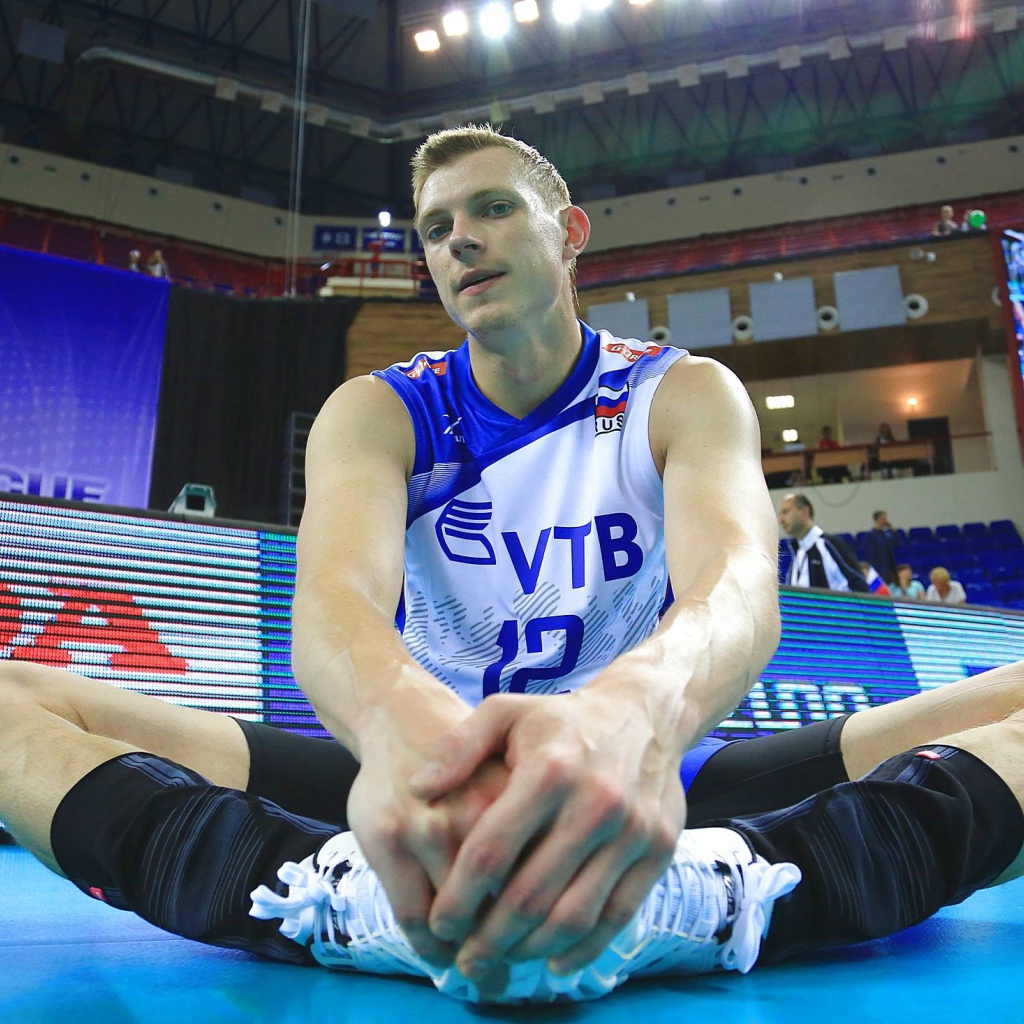 Российский спортсмен волейбольной команды Динамо Константин Бакун 