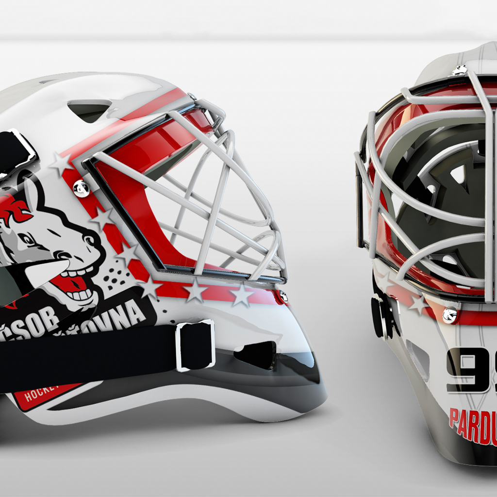 Хоккейный вратарский шлем 