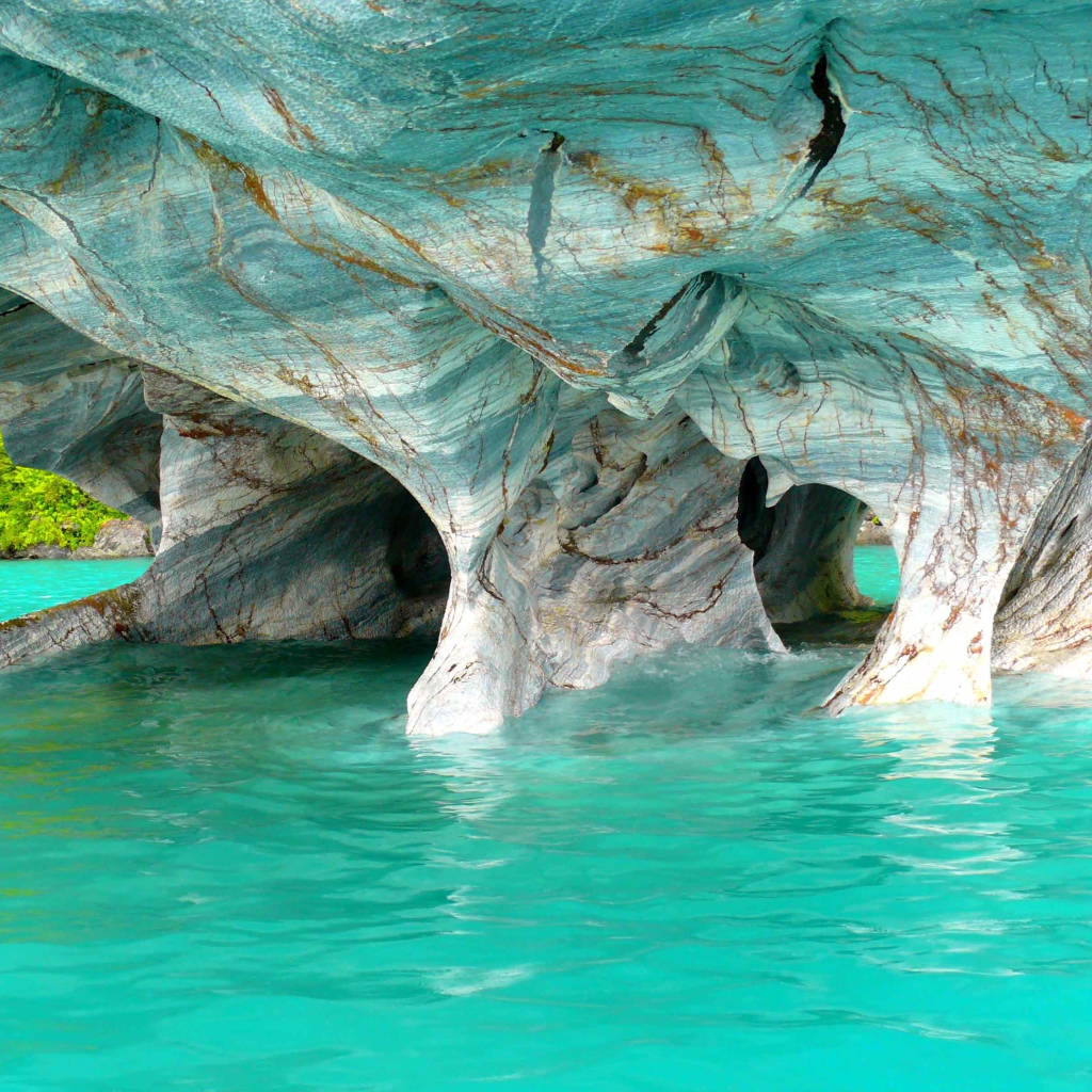 Мраморные пещеры Las Cavernas de Marmol, Чили 